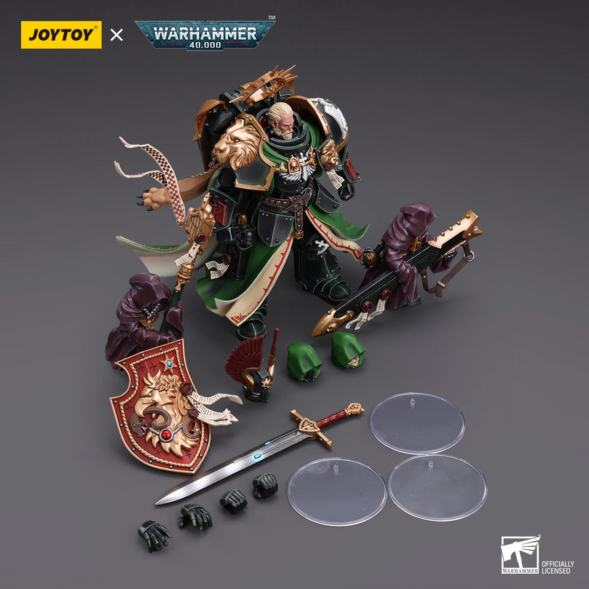 JOYTOY Warhammer 40K 1/18 Scale Dark Angels Primarch Lion El‘Jonson Action Figure Model Dolls Toy for Collection Display