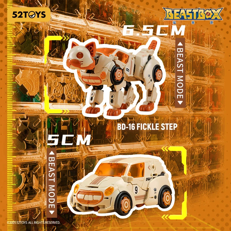 52TOYS BeastDrive BD-16 FICKLE STEP Model Kit，Deformation Robot, Converting Toys, Action Figure, Collectible Toys
