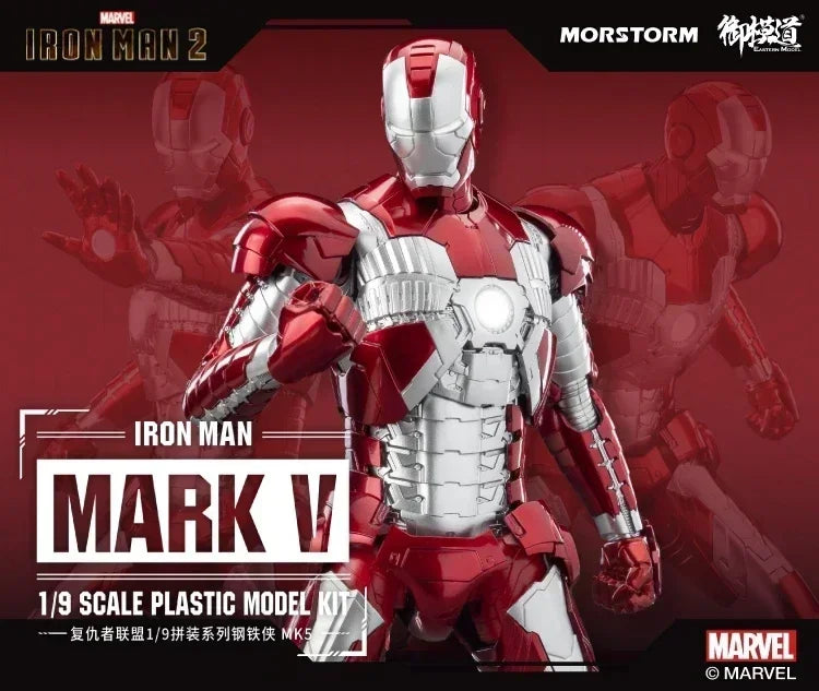 MORSTORM E-model Marvel Iron Man MK50 49 46 47 43 MK7 Iron SpiderMan Deluxe 1/9 Scale Action Figure Assembled Model Toy