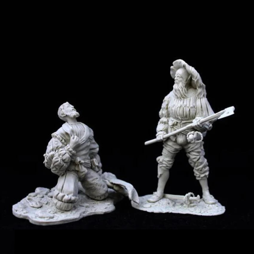Harzsoldat 1/24 alter Fantasiemann Landsknechte Streitkrieger Modell Unmontiert Unbemalt Figur Bausatz