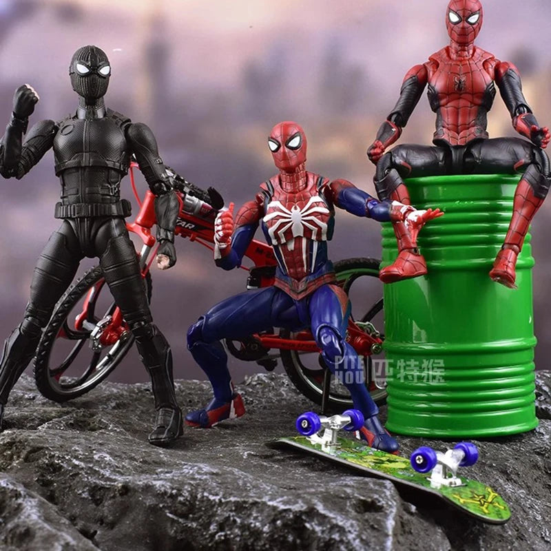 Spider Man Upgrade Suit Ps4 Game Edition Spiderman Action Figure Collectable Model Toy