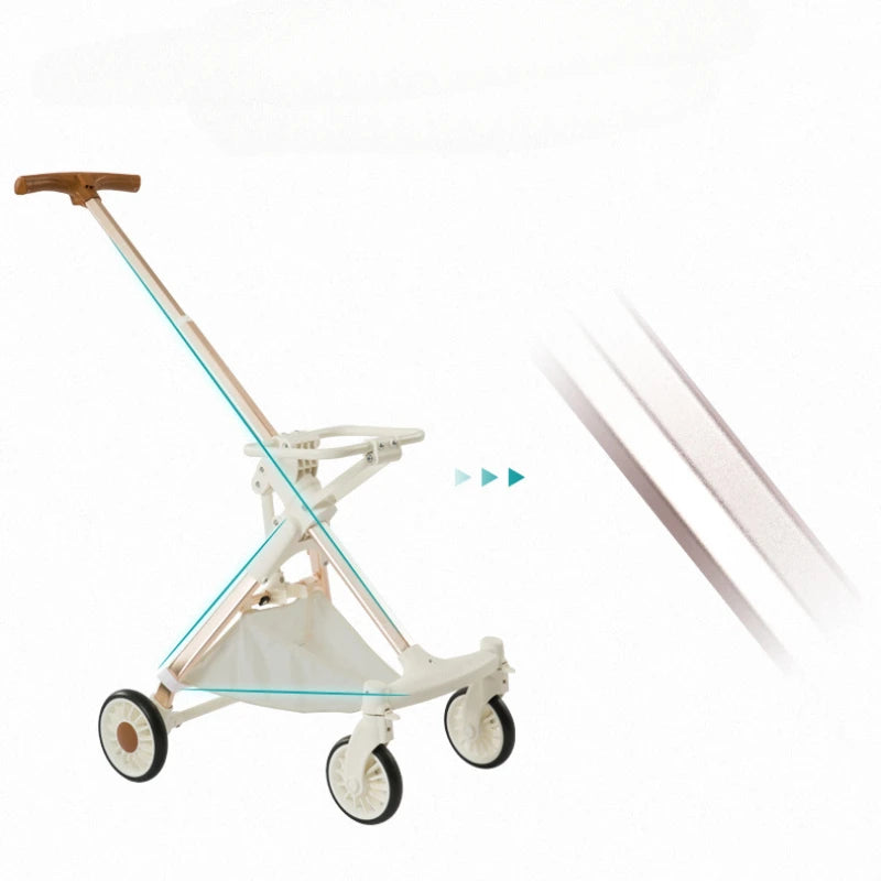 Leichter vierrädriger Haustier-Kinderwagen, faltbarer Katzen-Kinderwagen, tragbarer multifunktionaler Tragekorb, Heimtierbedarf für Reisen im Freien
