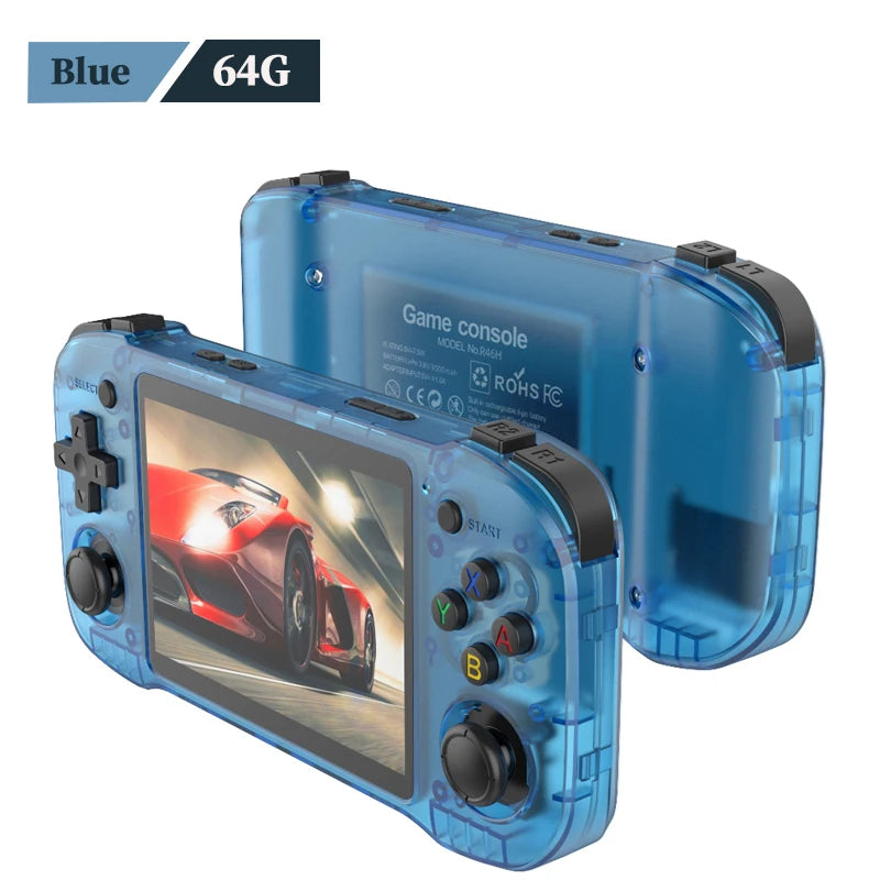 R46H Retro Handheld Console Classic Game 4.2 inch HD IPS Screen Portable Video Player MAX 128G 29K Game R36H R36S