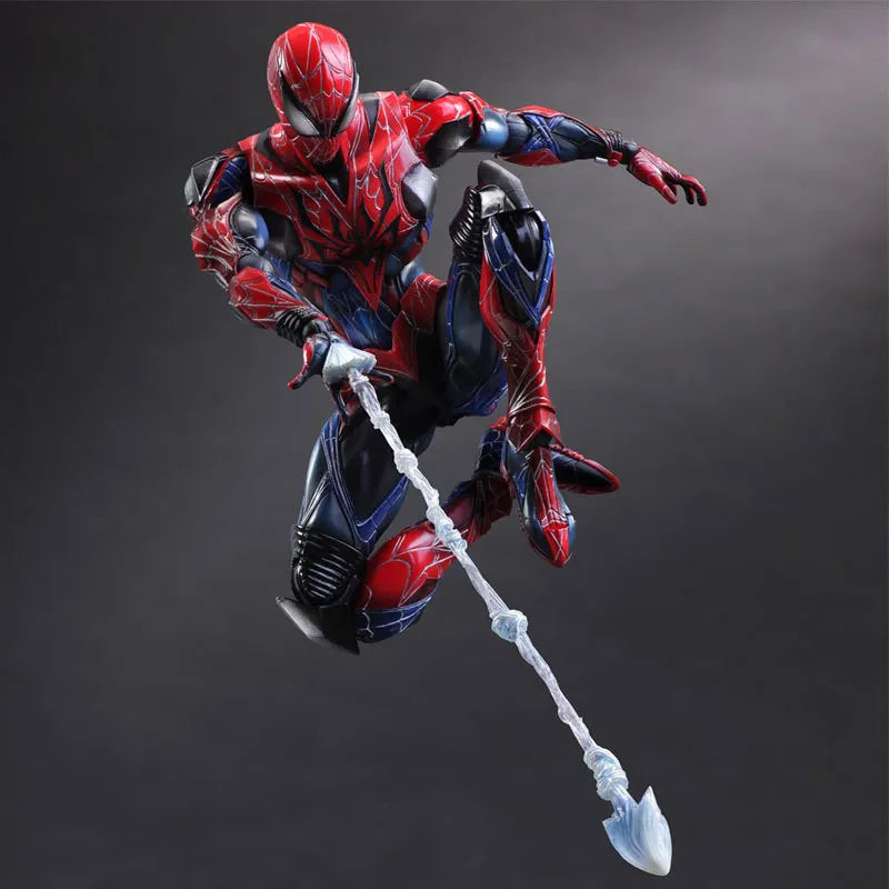 Marvel Spider-Man Articulated Action Figure With Interchangeable Hands Web Parts For Desktop Decor Marvel Comic Fans
