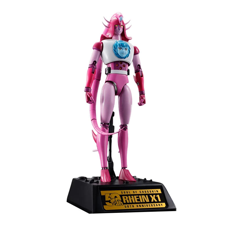 Fast Shipping Bandai Anime SOUL OF CHOGOKIN GX-108 RHEIN X1 GX-11R DIANAN A 50TH Original Model Toys Action Figure Children Gift