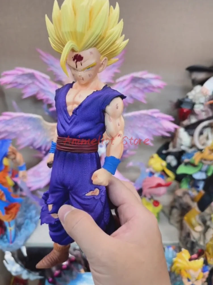 НАЛИЧНОСТ Фигура Dragon Ball Сон Гохан Екшън Фигурки Супер Саян 2 Гохан Фигурка PVC Кукла Статуя Колекция Модел Играчки Подаръци
