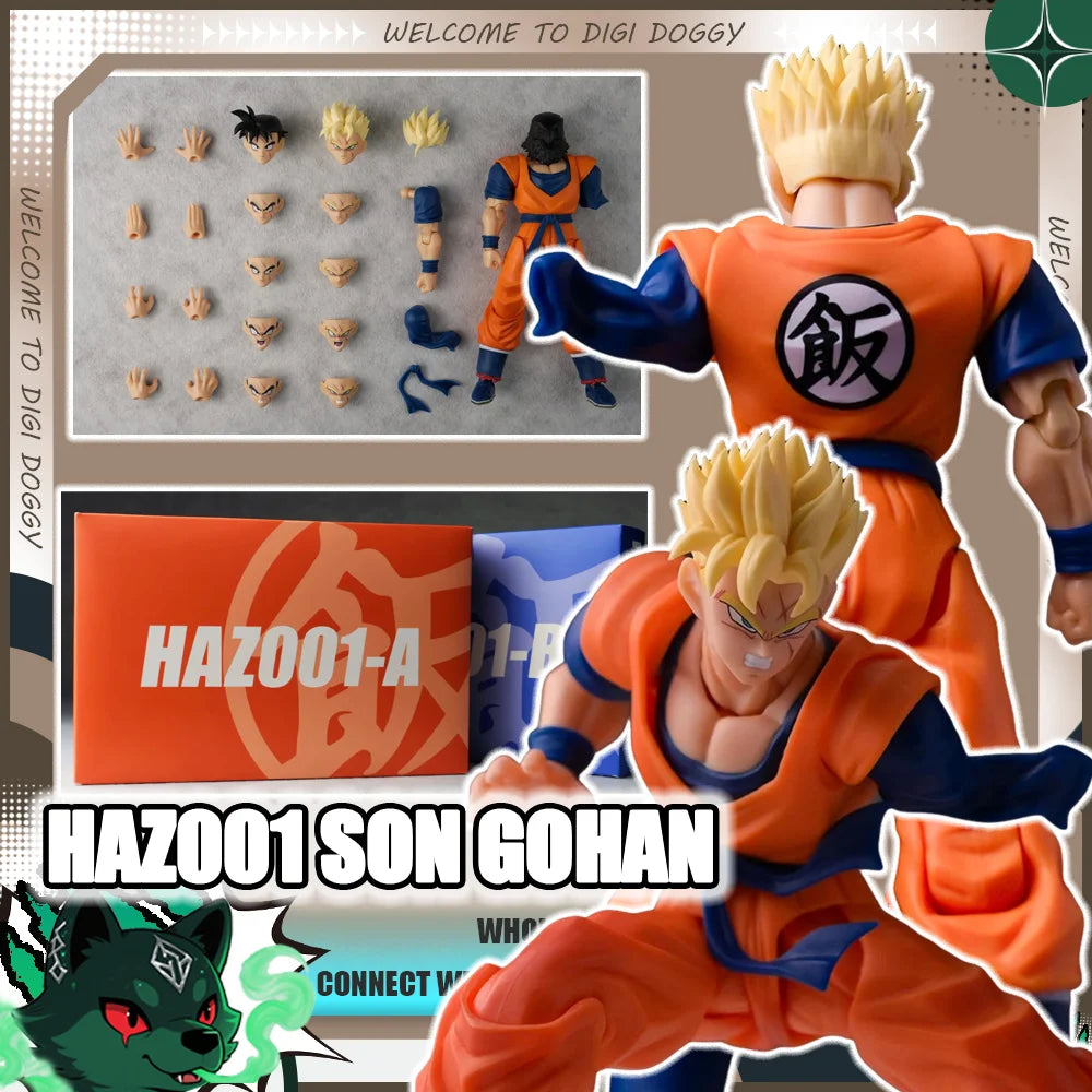 HOT HA TOYS Gohan figures Son Gohan One-armed HAZ001 Action Figure Dragon Ball Missing Arm Gohan Eagle Hero Figures Toy Gift