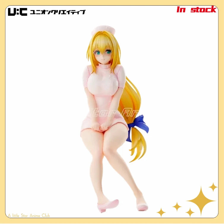 In Stock Original UnionCreative To Love-Ru Darkness Tearju Lunatique Nurse Series Animation Figure Collection Model Toys