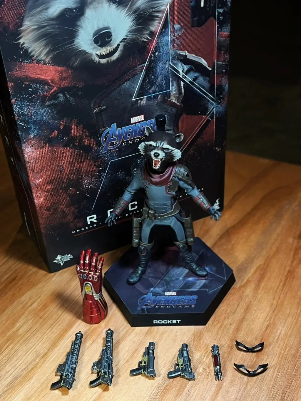 Brand New In Stock HOTTOYS HT MMS548 MMS708 Marvel Avengers 4 Rocket Raccoon Action Figure Model Toys Collection Fans Gifts