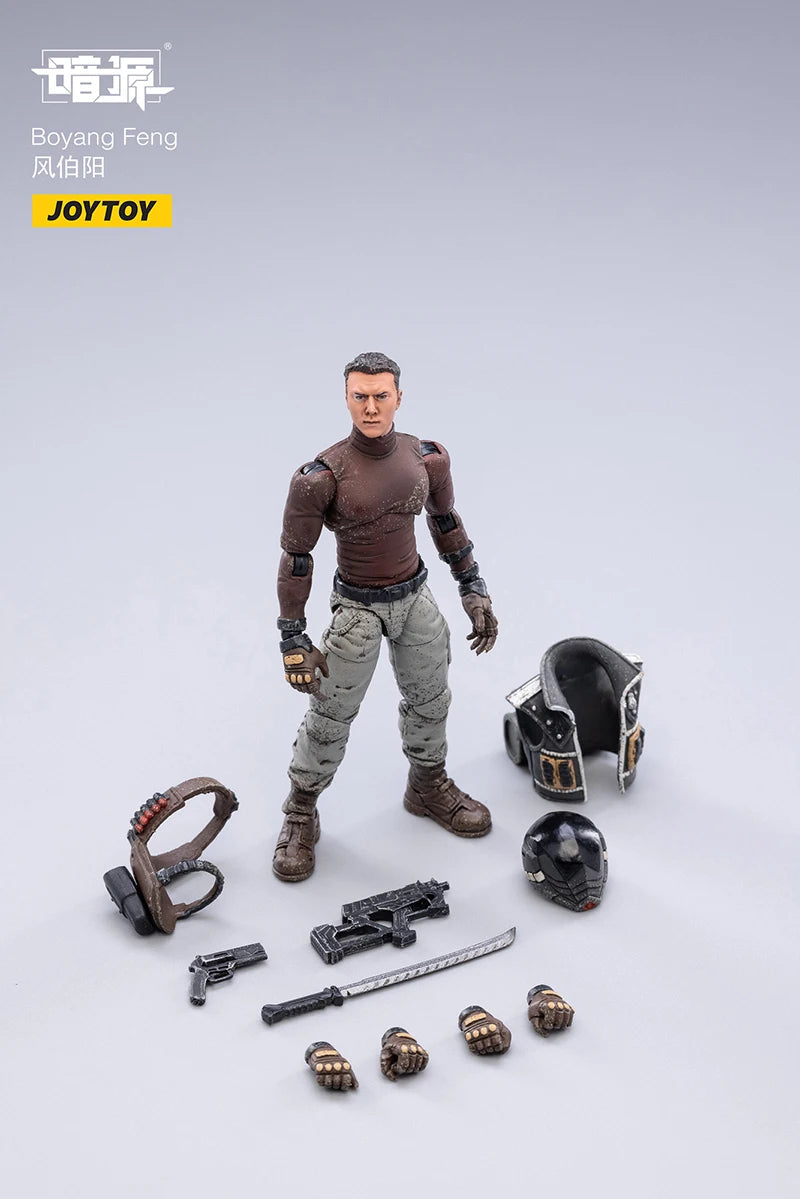 JOYTOY 1/18 Action Figure Dark Source Characters Trio Toy Soldiers Anime Figurines Military Model for Hobby Collection