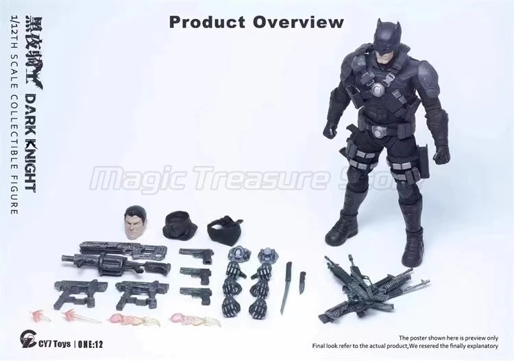 【MT】Original CY7toys ONE: 12 DARK KNIGHT 1/12 Action Figure TH SCALE COLLECTIBLE FIGURE Model Figure