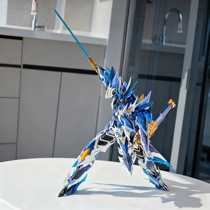 Legend Of Star General 1/10 Zhao Yun Assembly Model Kit Action Figures With Mount Alloy Skeleton Mecha Toy Deco Collectible Gift