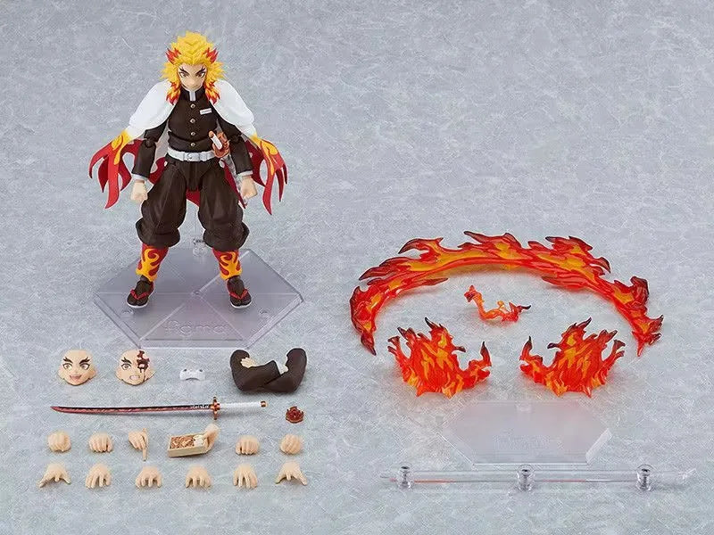 Убиец на демони Rengoku Kyoujurou figma 553 стави подвижна аниме екшън фигурка играчки 14CM