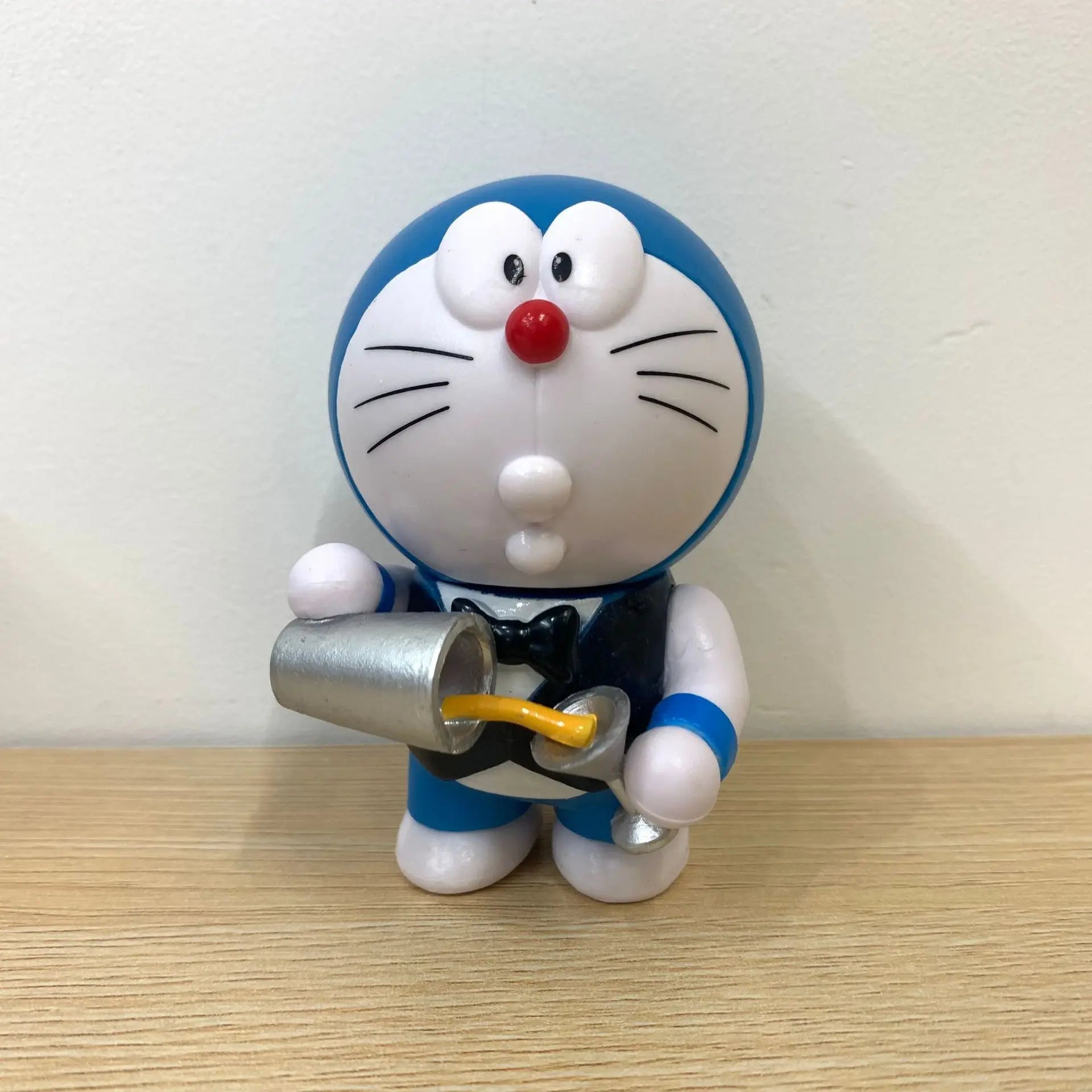 1Set Doraemon Anime Character Nobita Shizuka Action Figure Hand-made Cake Decor Car Ornament Model Doll Toys Kids Birthday Gift