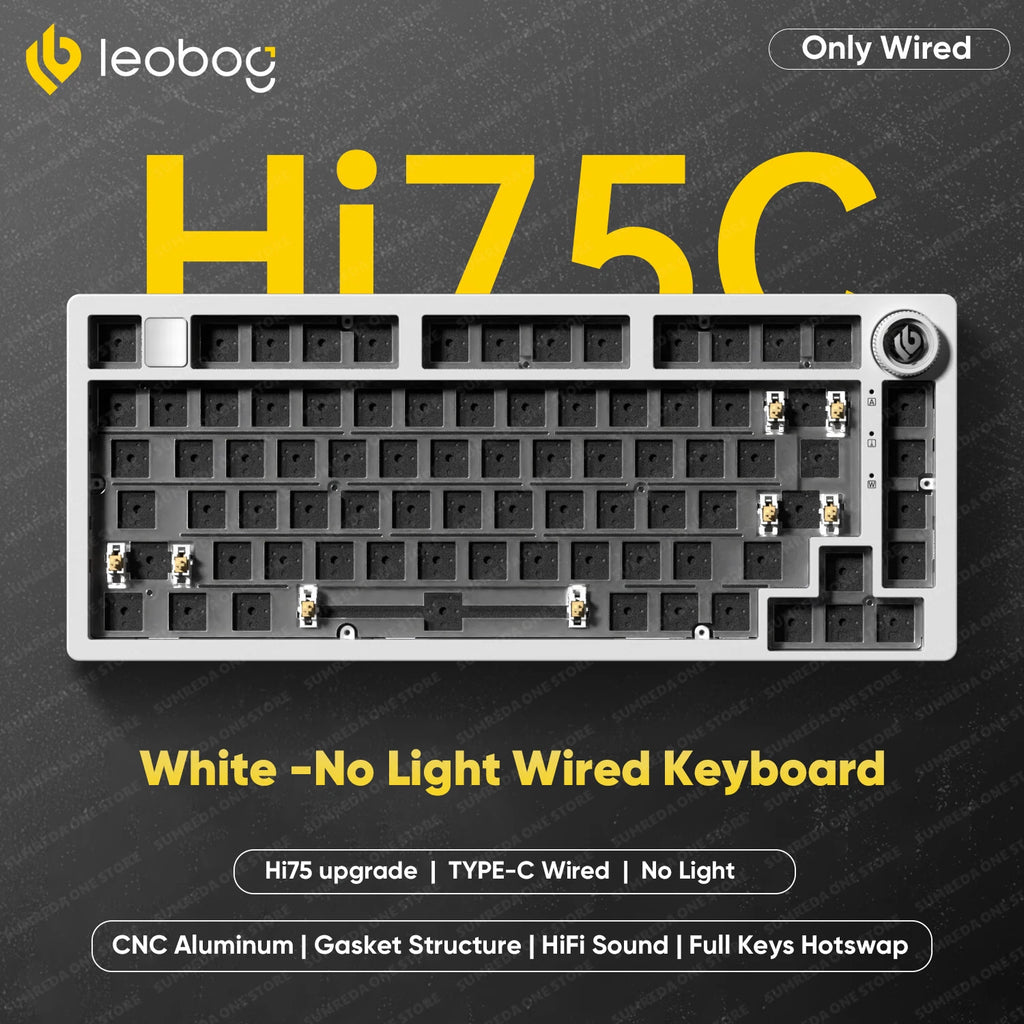 Leobog Hi75C Hi75C Pro Hi75 Gaming Aluminium Drahtlose Mechanische Tastatur Kit 81 Tasten Bluetooth 2,4G Wired Hotswap Gamer Tastatur