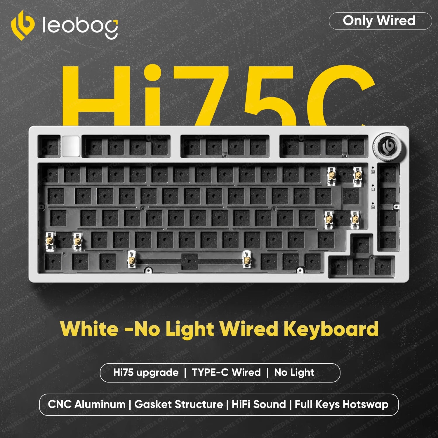 Leobog Hi75C Hi75C Pro Hi75 Gaming Aluminium Drahtlose Mechanische Tastatur Kit 81 Tasten Bluetooth 2,4G Wired Hotswap Gamer Tastatur