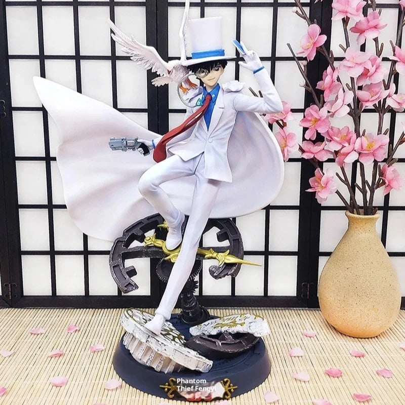 In Stock Detective Conan Kaito Kid Gk Kaito Kuroba Pvc Anime Character Figurines Model Kit Desktop Ornaments Decoration Genuine