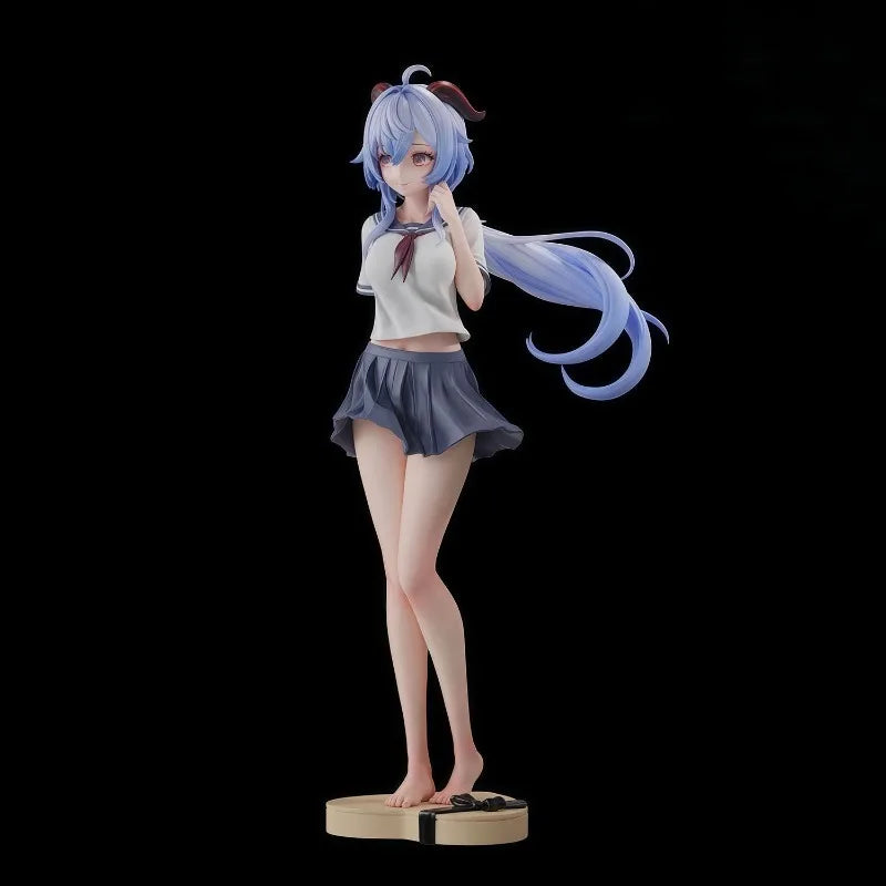 In Stock 25cm Genshin Impact Figure Ganyu Cute Beautiful Girl Anime Game Model Pvc Desktop Ornament Decorations Holiday Gifts