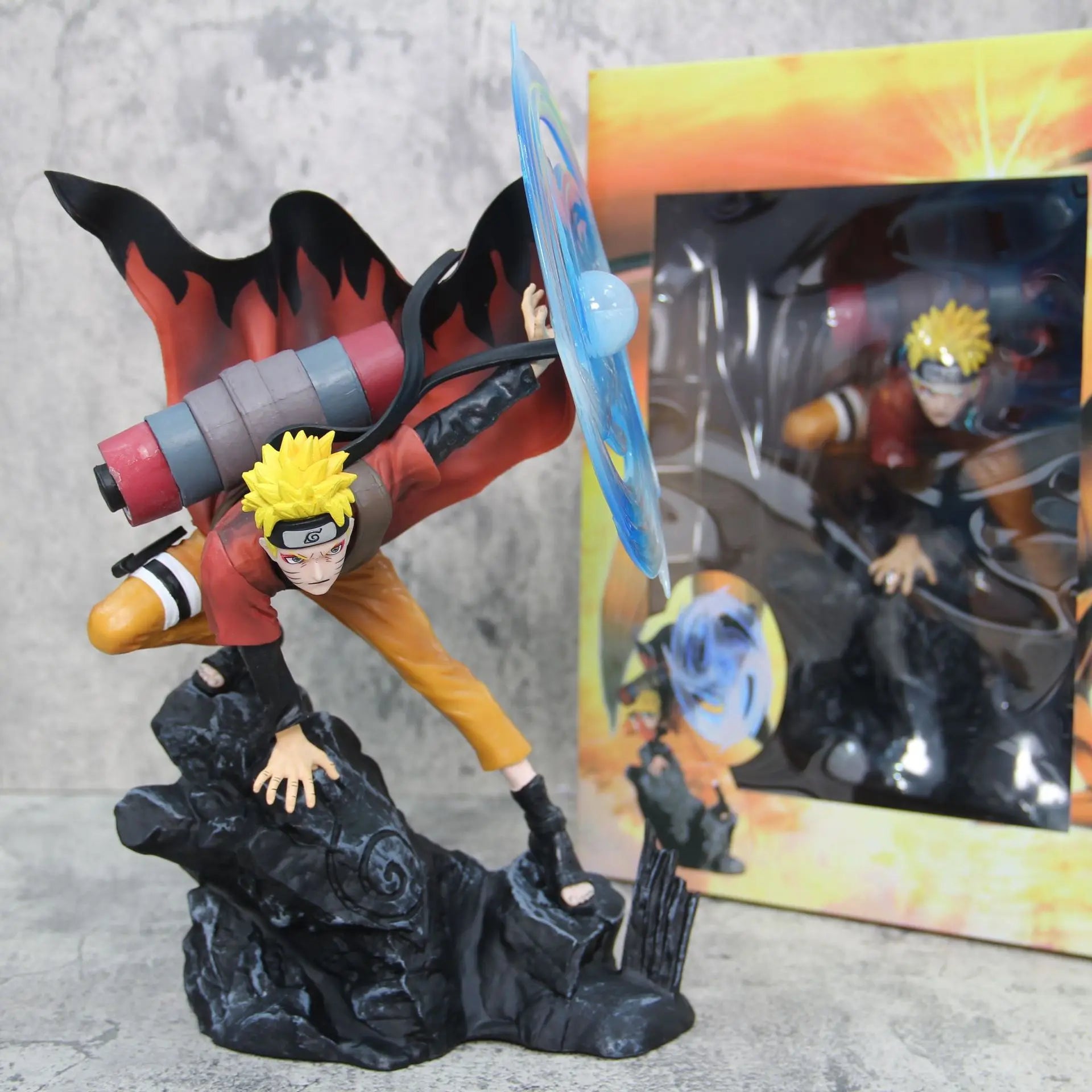32cm Anime Naruto Figure Naruto Spiral Maru Sennin Naruto Action Figurine Pvc Statue Doll Collection Decoration Model Toys Gift