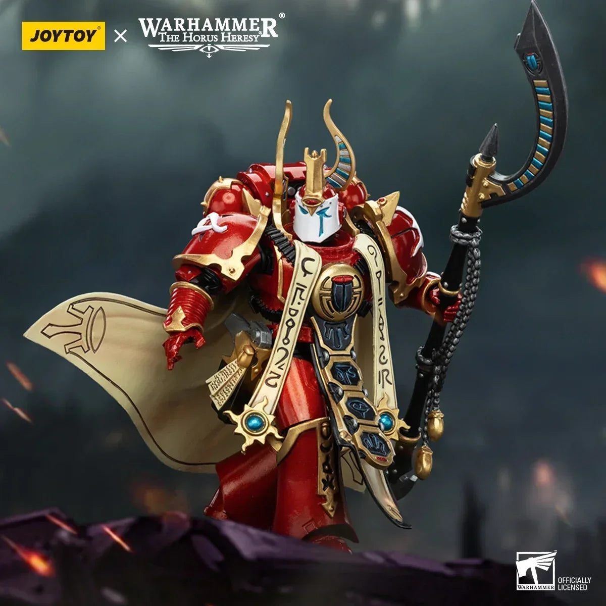 JOYTOY Azek Warhammer 40k 1/18 14.3cm Thousand Sons Legion Praetor in Cataphractii Terminator Armour Model Toys Anime Series