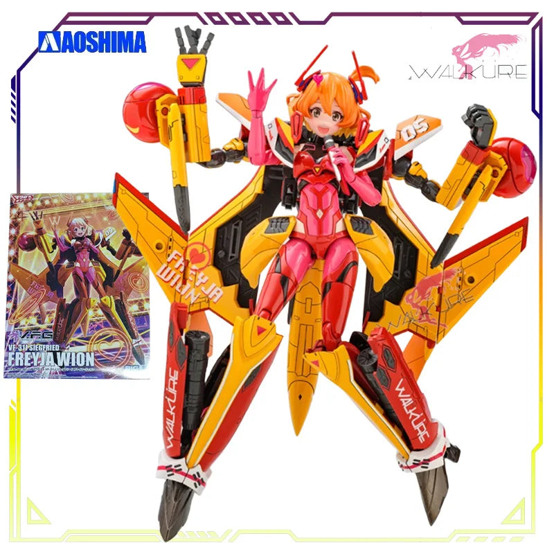Spot Supply AOSHIMA Original ACKF V.F.G VF-31J Macross Collectible Assembly Model Kit Action Figure Toys Gifts for Boys