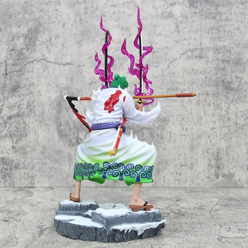 Манга One Piece Roronoa Zoro Аниме Фигурка Класическа статуя на Zoro 31 см PVC Модел Екшън Фигурка Колекция Орнамент Подарък за рожден ден