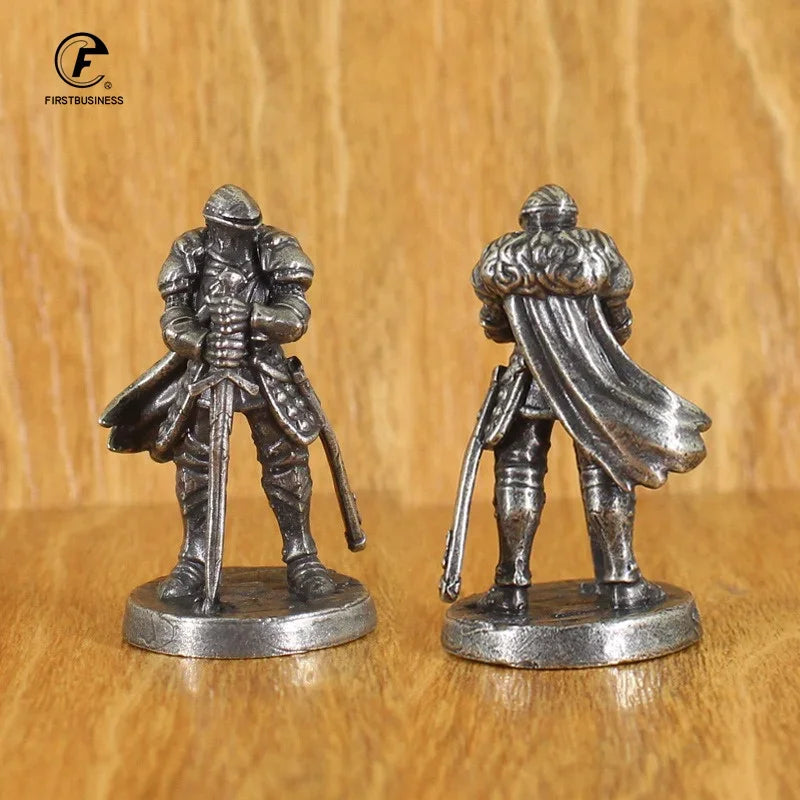 Brass knight statue, war legion soldier model, brass material, desktop decorations and collectibles, Christmas gifts