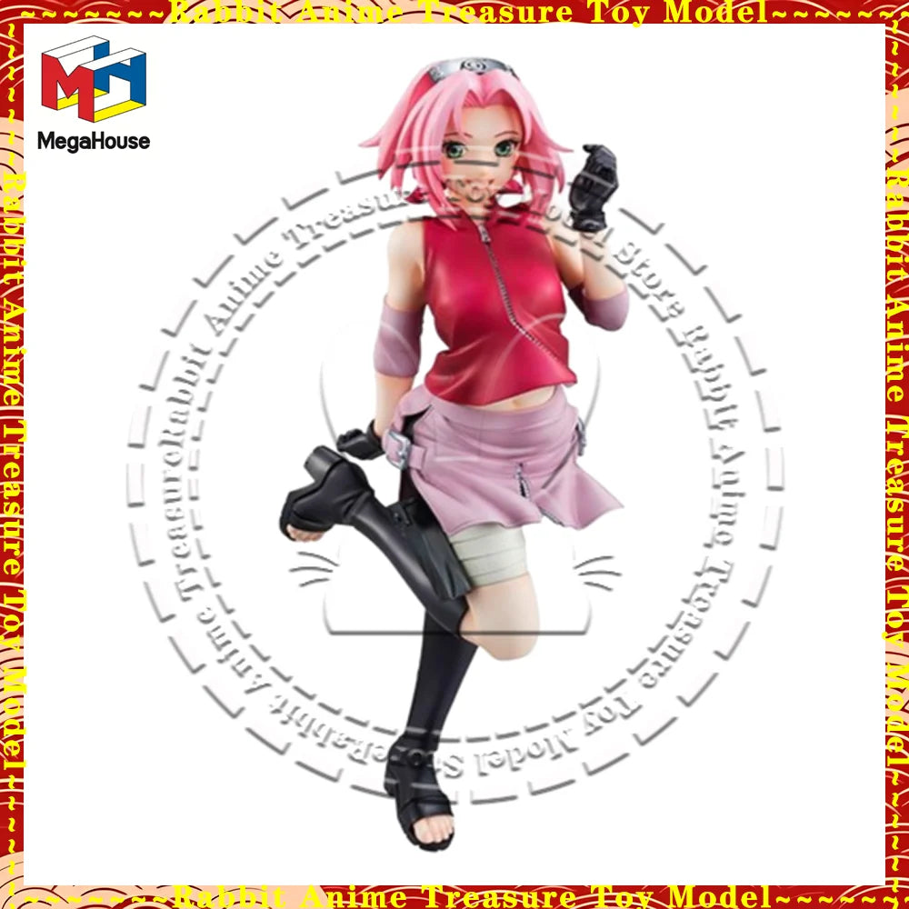 In Stock Original Genuine MegaHouse Naruto Shippuden Sakura Haruno 200mm PVC Collectible Figure