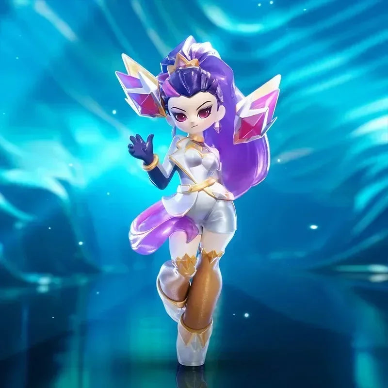 POP MART K/DA ALL out Series League of Legends Blind Box - Kawaii Anime Фигурка Изненада Мистериозна Колекция Кукли