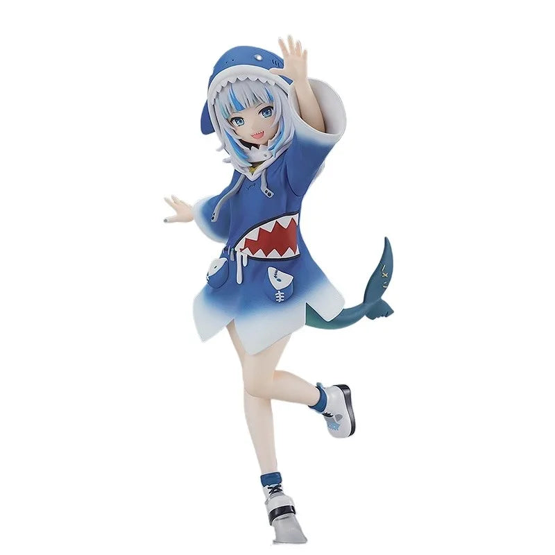 In Stock Genuine Good Smile Company Hololive Gawr Gura Pop Up Parade Kawaii Anime Figure Garage Kit Anime Cartoon Model Toys