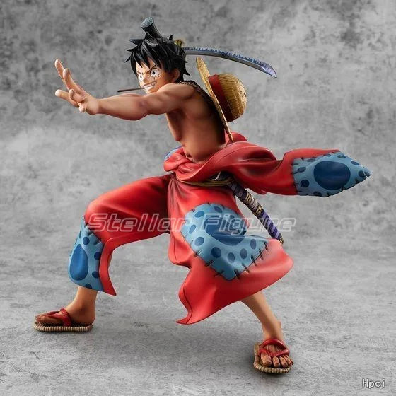 【SF】In Stock MegaHouse Portrait.Of.Pirates ONE PIECE Monkey D. Luffy 1/8 Scale Figures Model Collection Gift