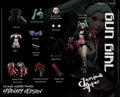 New Genuine Romankey X Cowl Anime Figure Battle Female Soldier Gun Girl Jessica 6'' Full Set Collectible Action Figure Model Toy