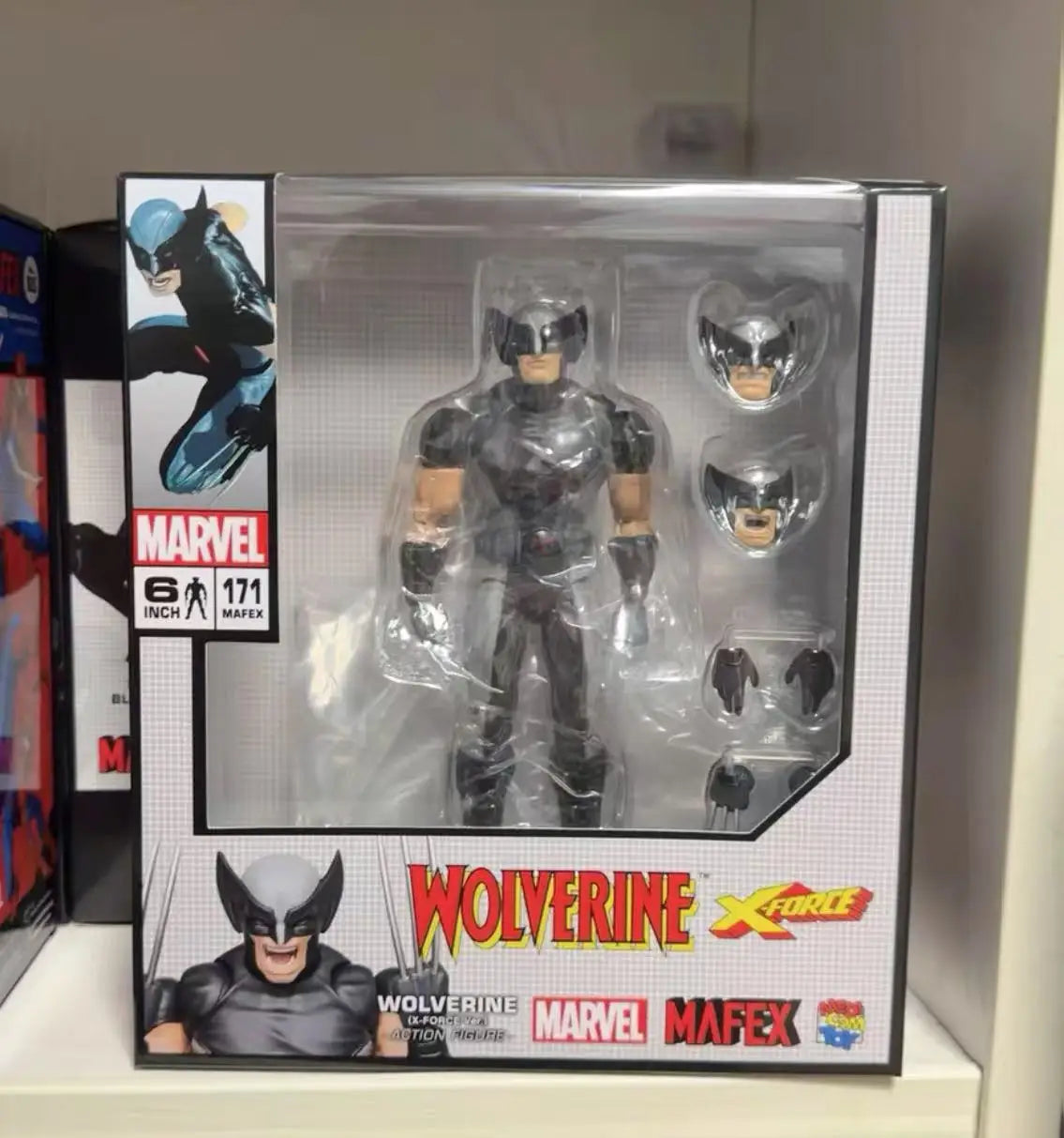 Mafex 171 Wolverine X-Force Ver 100% Original Anime Action Figure PVC Collectible Model Toy Gift for Fans