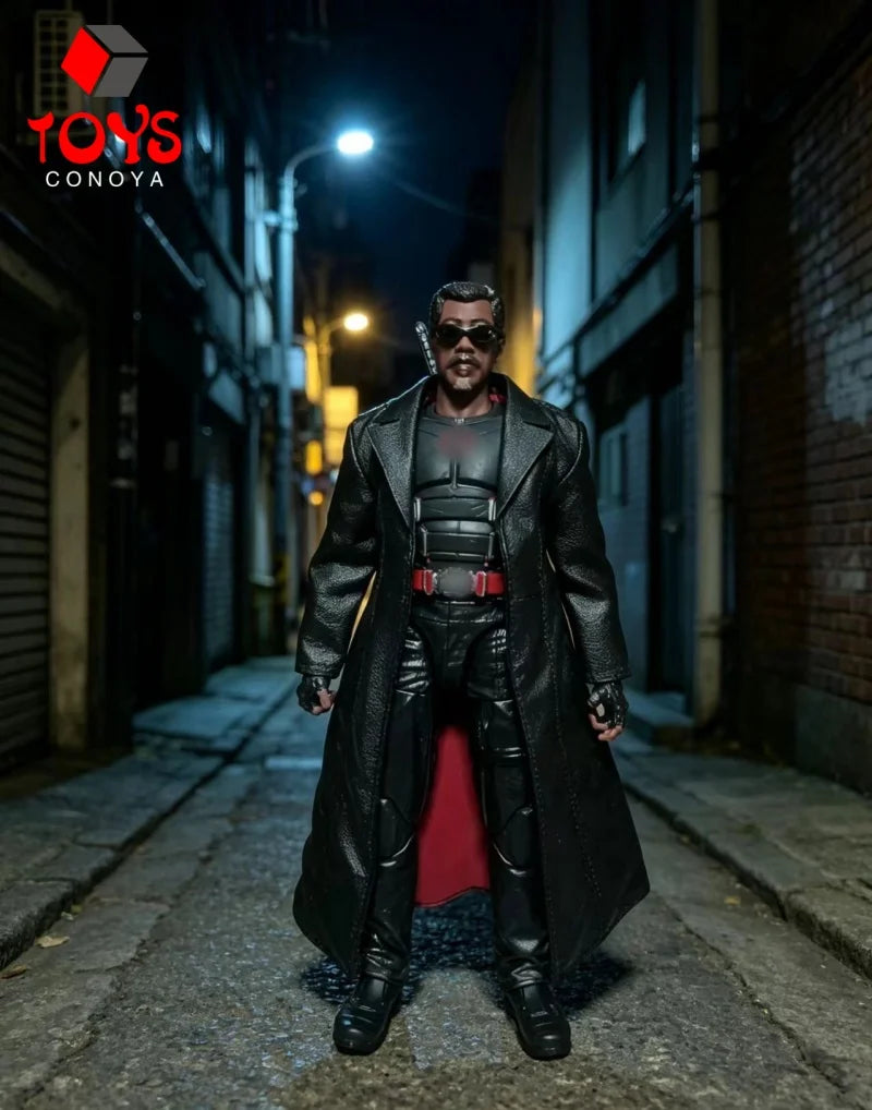1/12 Scale Black Leather Coat Cloth Coat Clothes Model Fit 6'' Notaman Romankey Male Soldier Action Figure Body
