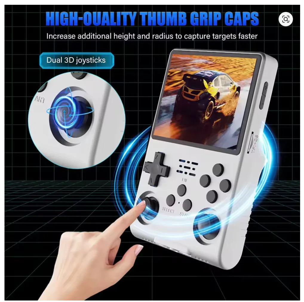 R40s Pro Handheld Retro Gaming Console 3.5-Inch IPS Screen Pocket Game Player 256GB Built-in 30000 Retro Games for Xmas gift
