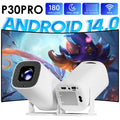 P30 PRO Smart Mini-Projektor Android 14 WiFi6 BT 5.0 Unterstützt 4K 1280 * 720P Video Smart Home Theater Tragbarer Außenprojektor