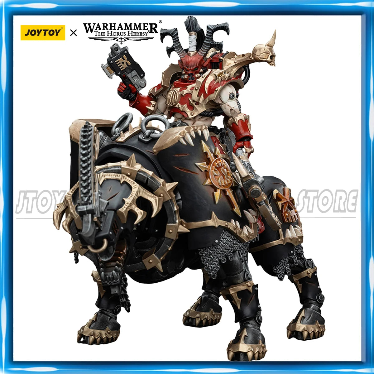 [IN STOCK] JOYTOY Warhammer 40K Action Figure 1/18 World Eaters Lord Invocatus Anime Figures Toys