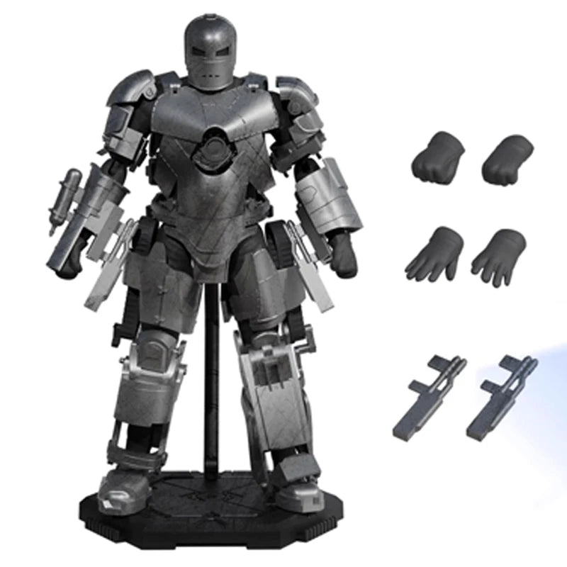 Fondjoy Original Iron Man 1/12 MK1 MK2 MK3 MK4 MK5 MK6 MK7 Assembled Marvel legends Tony Stark Action Figure Collect Toy Gift