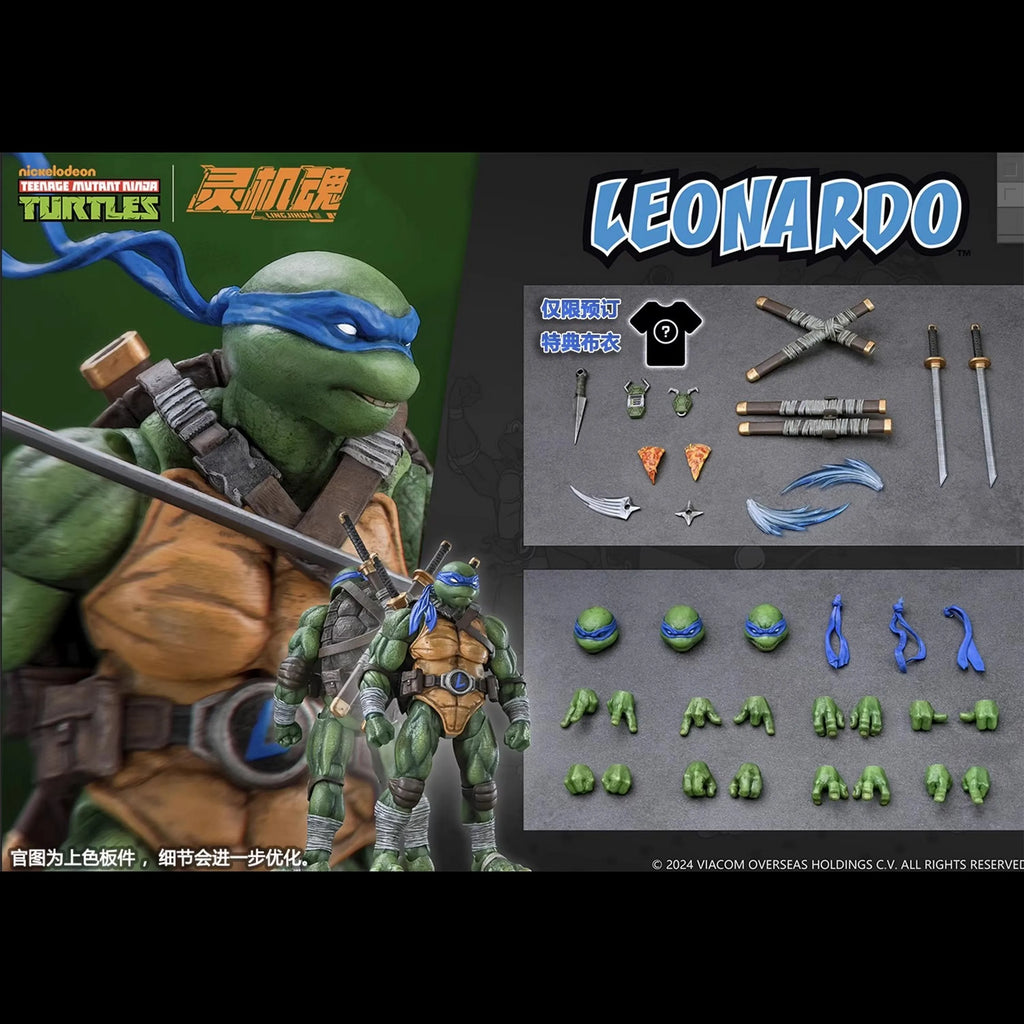 New Genuine Authorization Of Spirit Machine Soul 1/12 Ninja Turtles Raphael Leonardo Movable Figures In Stock