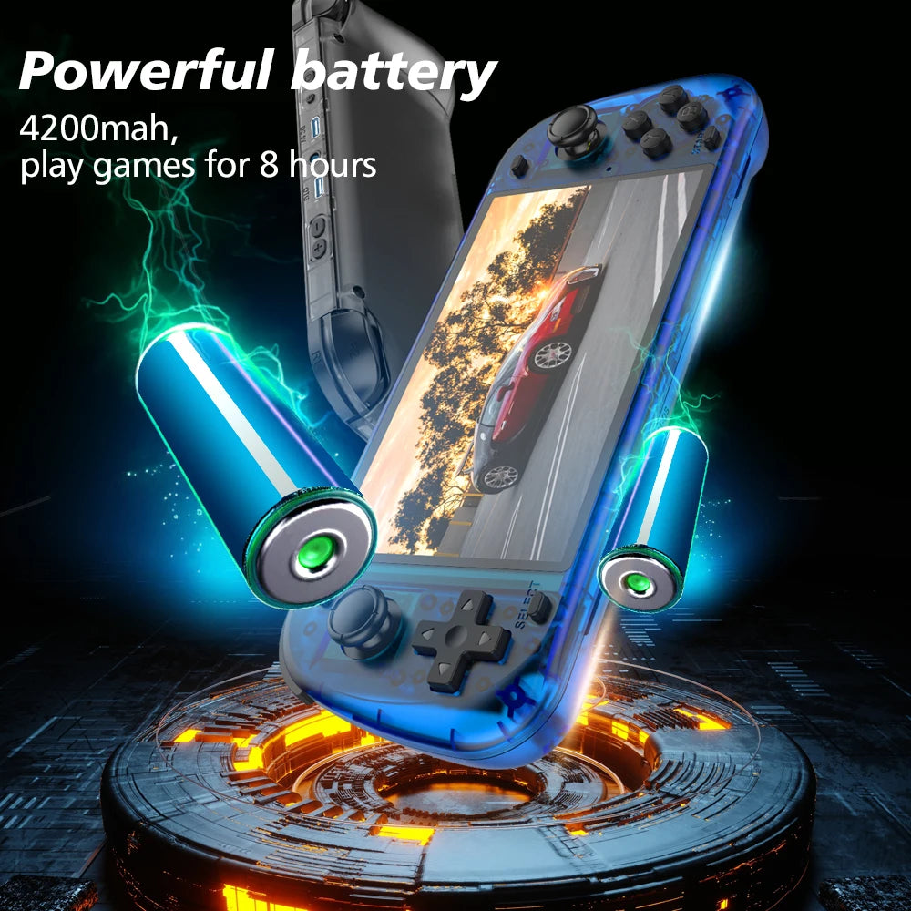 R50S Retro Games Console  128G 5.1inch IPS Screen Two-player Online Game PSP/PS1 Portable Console Game Boys Gifts