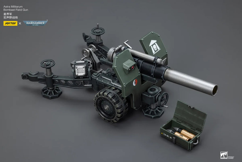JOYTOY Warhammer 40000/40k Astra Militarum Ordnance Team with Bombast Field Gun Action Figure Doll Model Gift Decoration