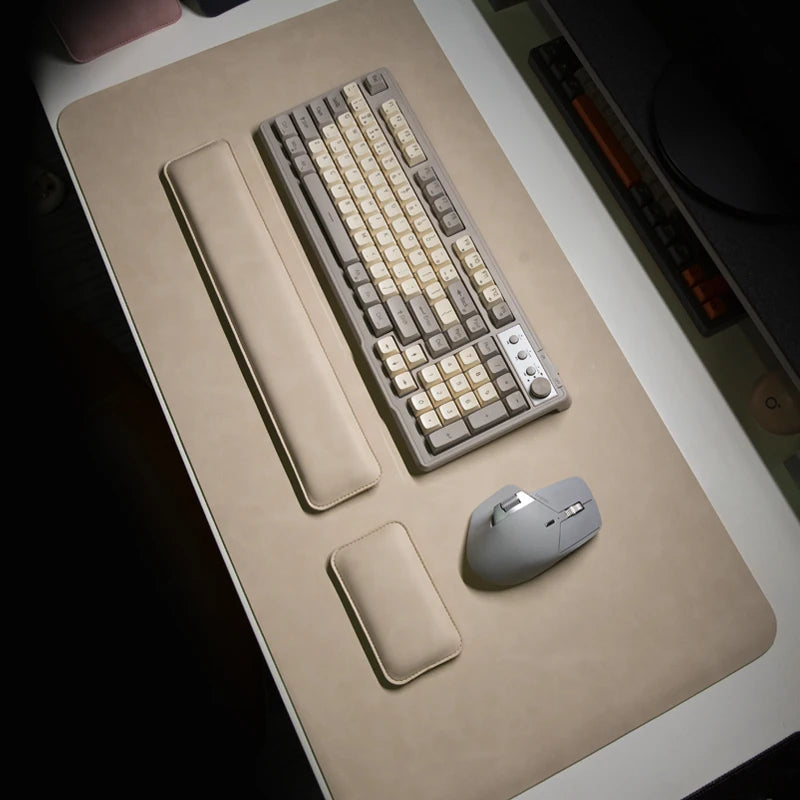 Desk Pad Waterproof PU Mouse Pad Large Mousepad Laptop Non-slip Desk Mat Keyboard Mats Mouse mat mouse wrist guard three pieces