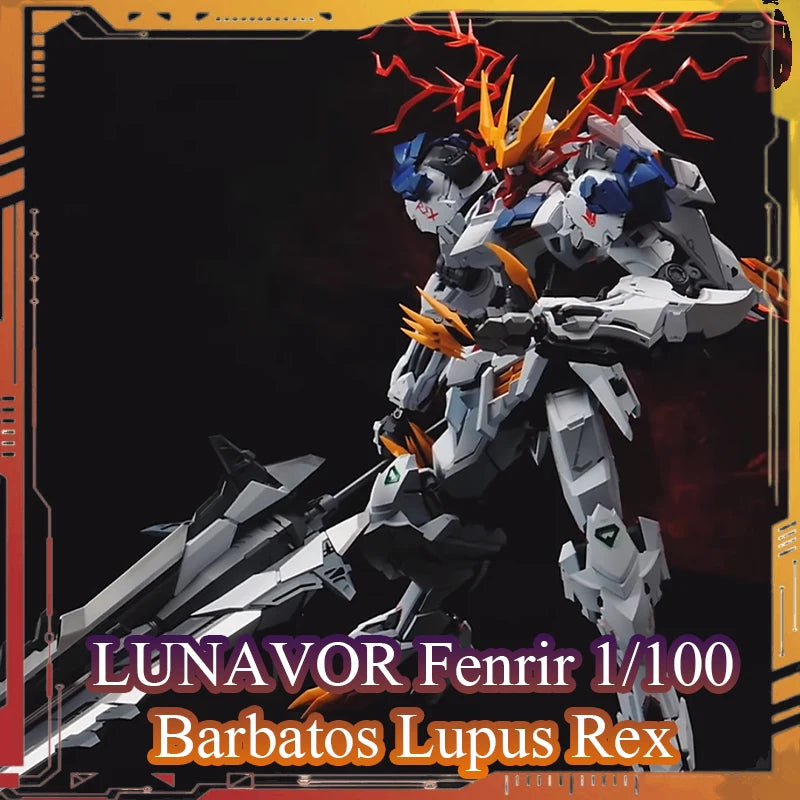 Lunavor Model Fenrir Barbatos Lupus Rex Action Figure 1/100 Scale Gk Style Assembly Model Kit ASW-G-08 23cm Anime Figures Gift
