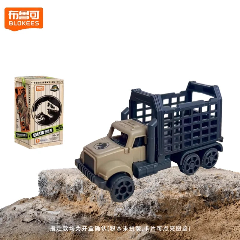 Original Blokees Jurassic World Terraventure Series Vol.1 Blind Box Action Figures Tyrannosaurus Peripheral Collection Boy Gift