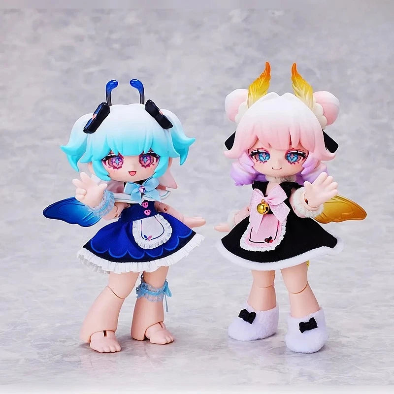 Genuine Kukaka Insect Cafe Series 12 Points Bjd Blind Box Action Figure Trendy Model Toy Kawaii Room Decor Birthday Gift