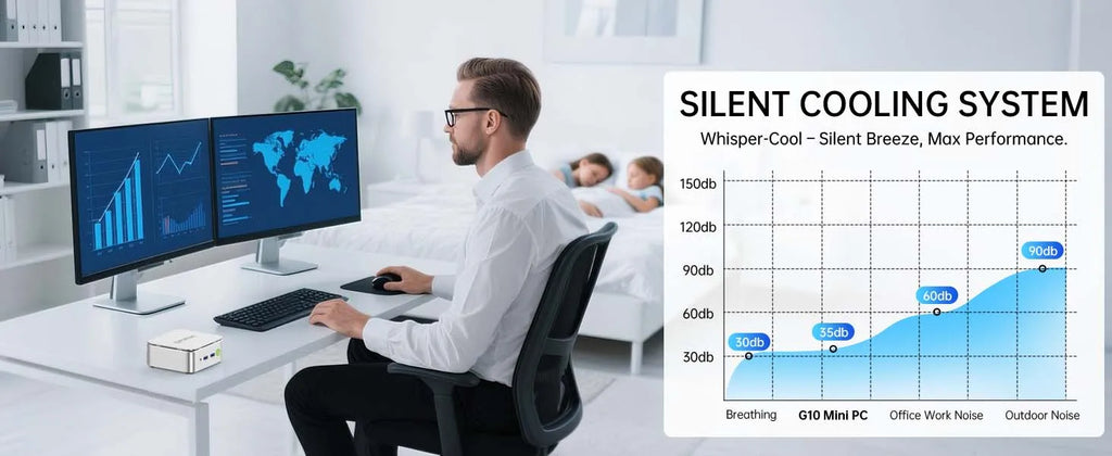 GMKtec G10 Mini PC AMD Ryzen 5 3500U 16GB DDR4 500GB SSD NVME Wifi5 BT5.0 Windows 11 Triple Display Desktop DIY Gamer Computer