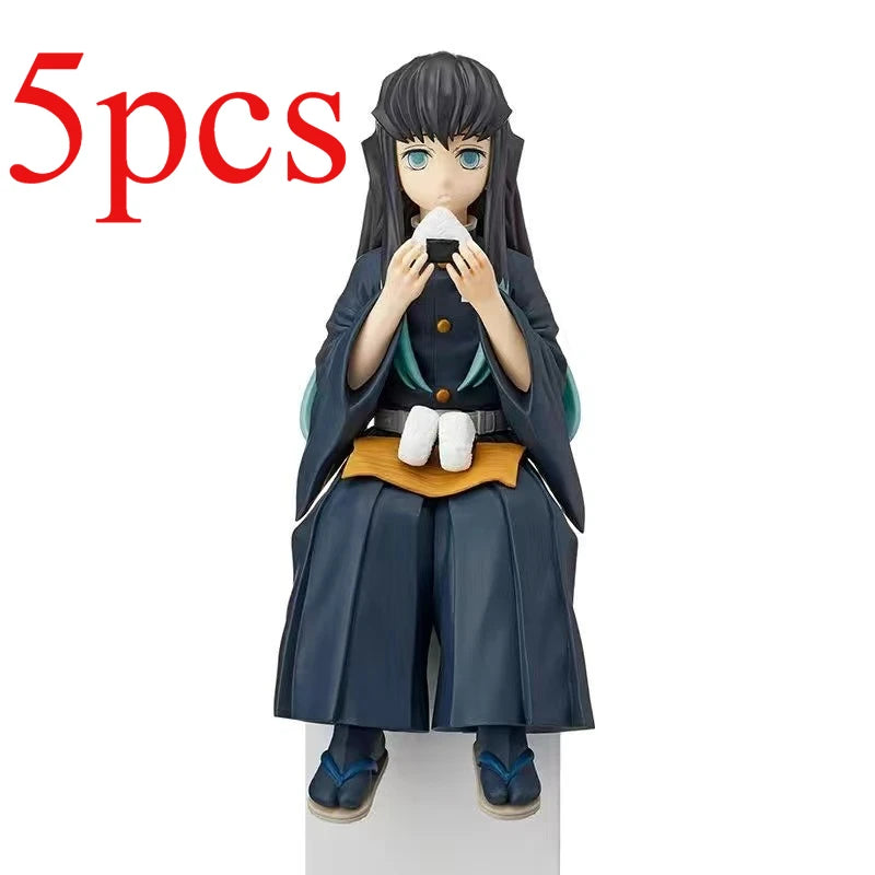 5pcs  Anime Figure Demon Slayer Kimetsu No Yaiba Anime Action Figures Tanjiro Nezuko I Models Perfect Gift for Fans Toy