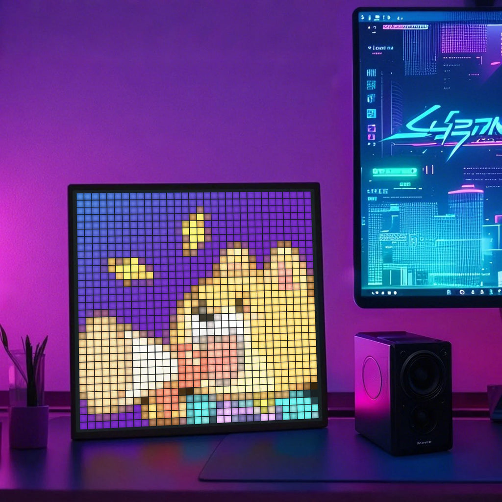 64X64 Smart LED Pixel Display RGB DIY Programmierbare Pixel APP Control Art Display Kreative Animationen Für Gaming Room Decor 