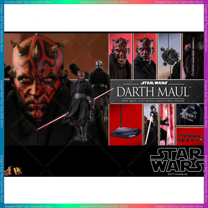 [In Stock] Original HOTTOYS HT 1/6 DX16 DX17 Star Wars Darth Maul Motorcycle Action Figure Toy