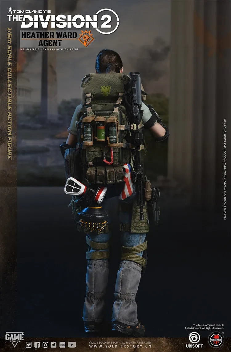 Original SoldierStory SSG009 1/6 Scale Female Soldier Division 2 Agent Demolitions Delciate Full Set12in Action Figure Model